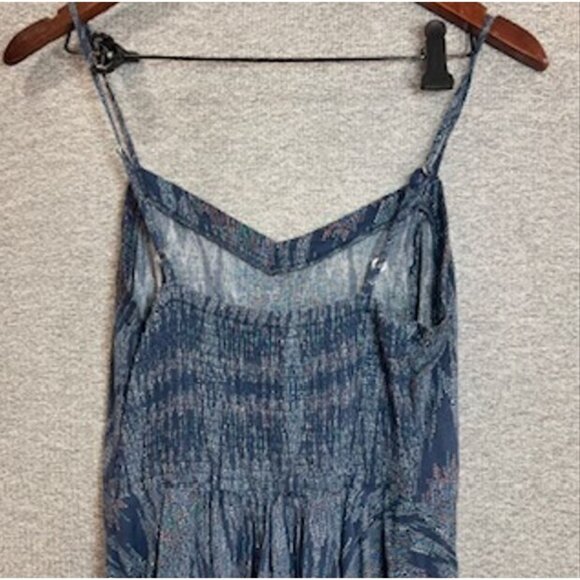 Aeropostale Womens Swing Mini Sundress Sz Small Blue Lightweight Boho Sleeveless - Picture 4 of 12